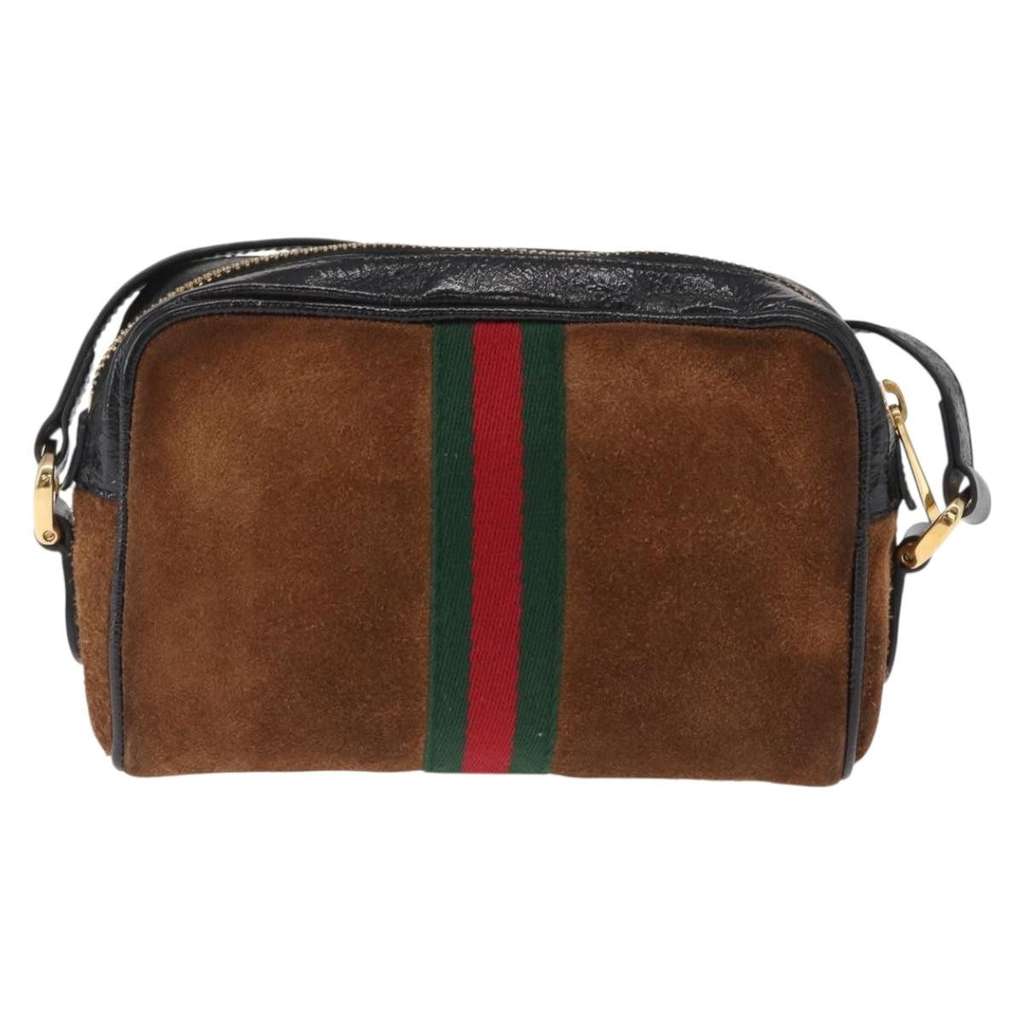 Gucci Ophidia Shoulder Bag Brown Suede Fair condition - Back View