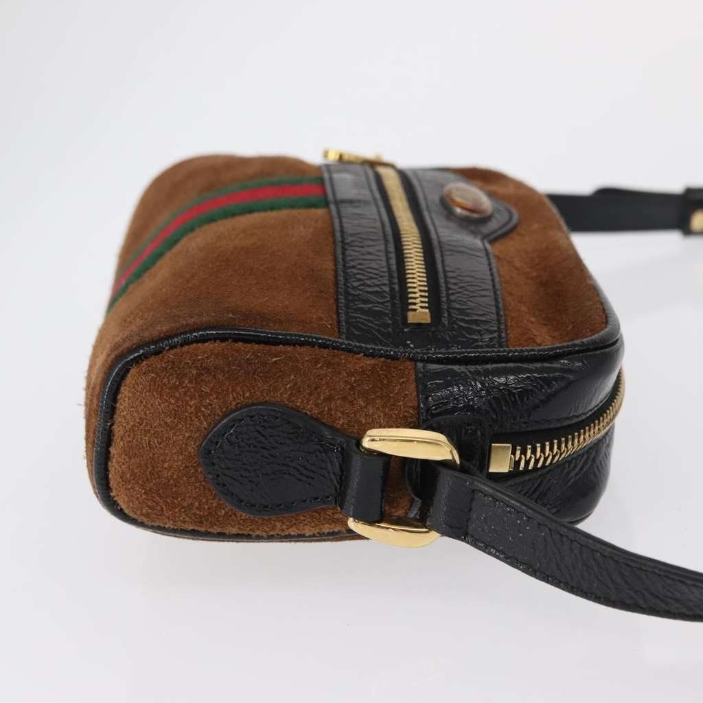 Gucci Ophidia Shoulder Bag Brown Suede Fair condition - Inside View