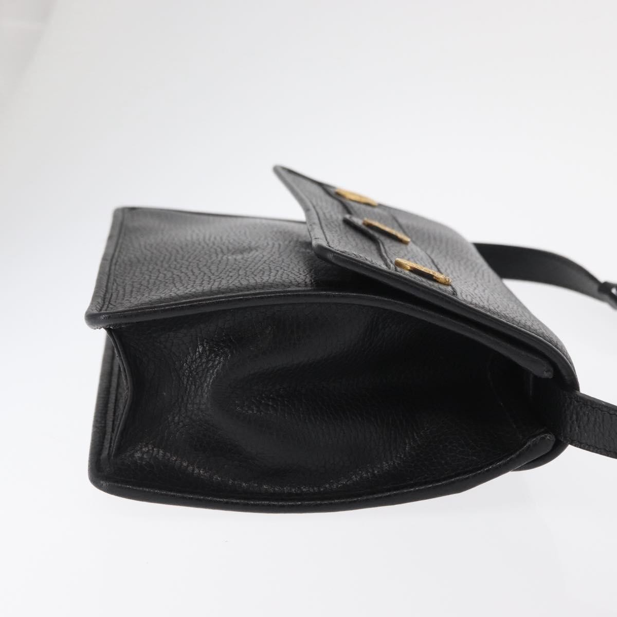 Celine Vintage Shoulder Bag Black Leather Good condition - Inside View