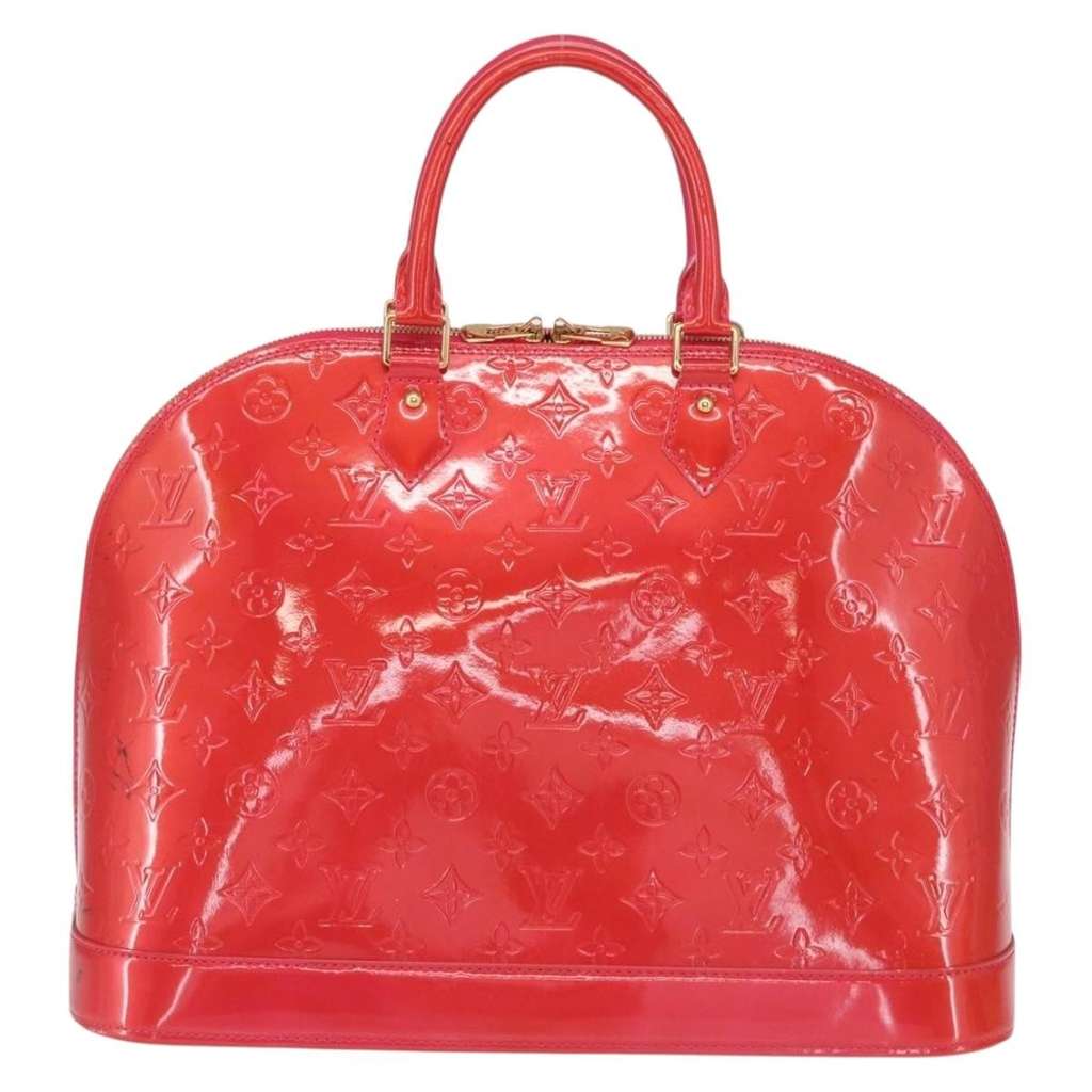 Louis Vuitton Alma Handbag Red Good condition - Back View