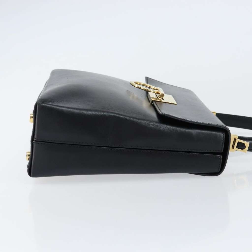 Salvatore Ferragamo Convertible Top Handle Bag Black Leather Good condition - Model View