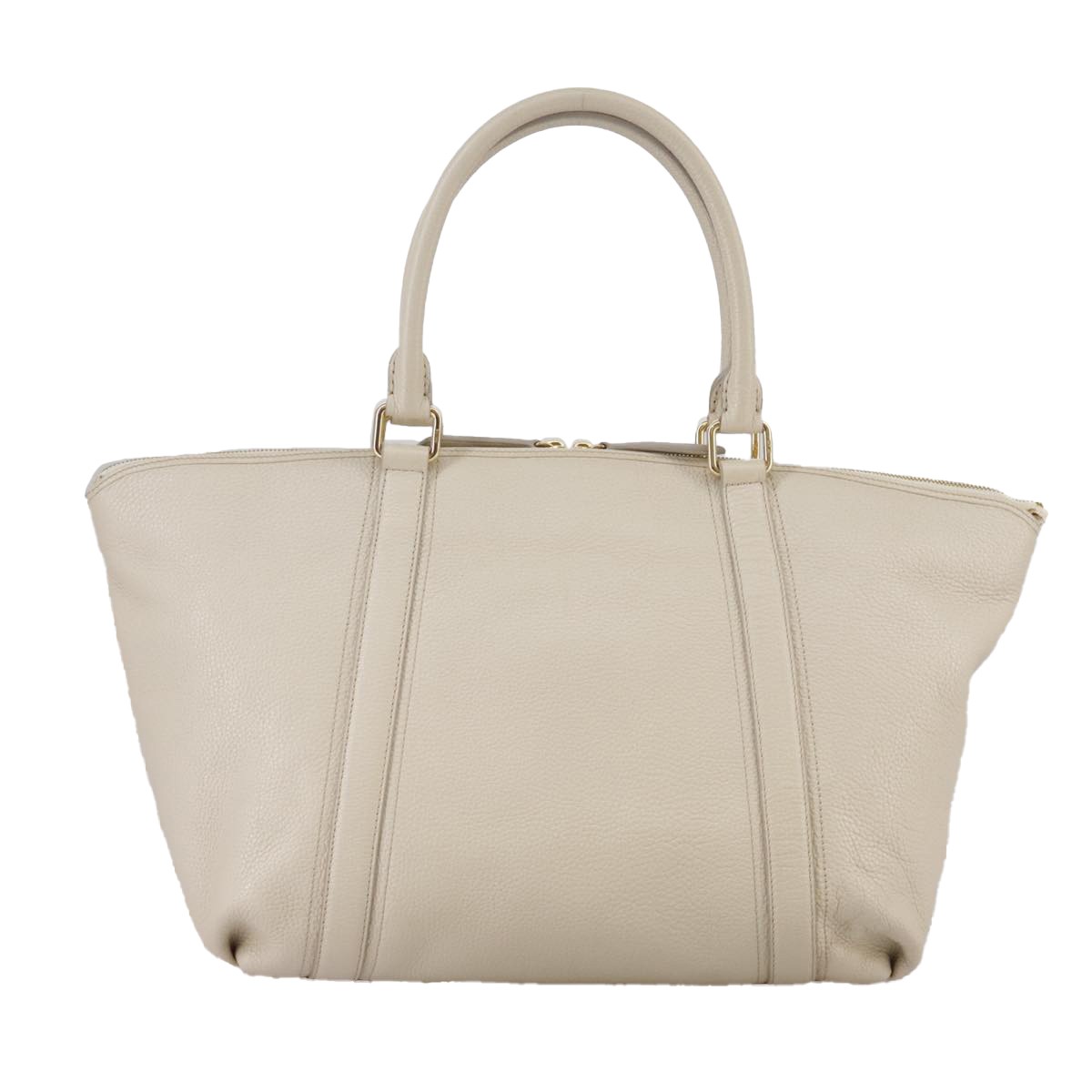 Mcm Vintage tote White Leather Good condition - Back View