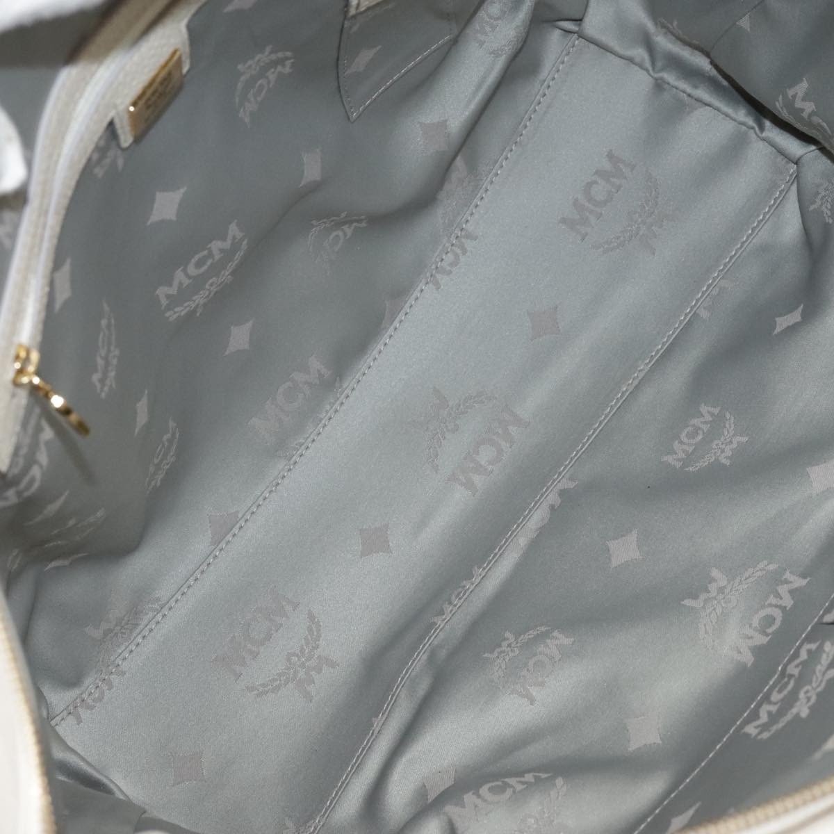 Mcm Vintage tote White Leather Good condition - Box View