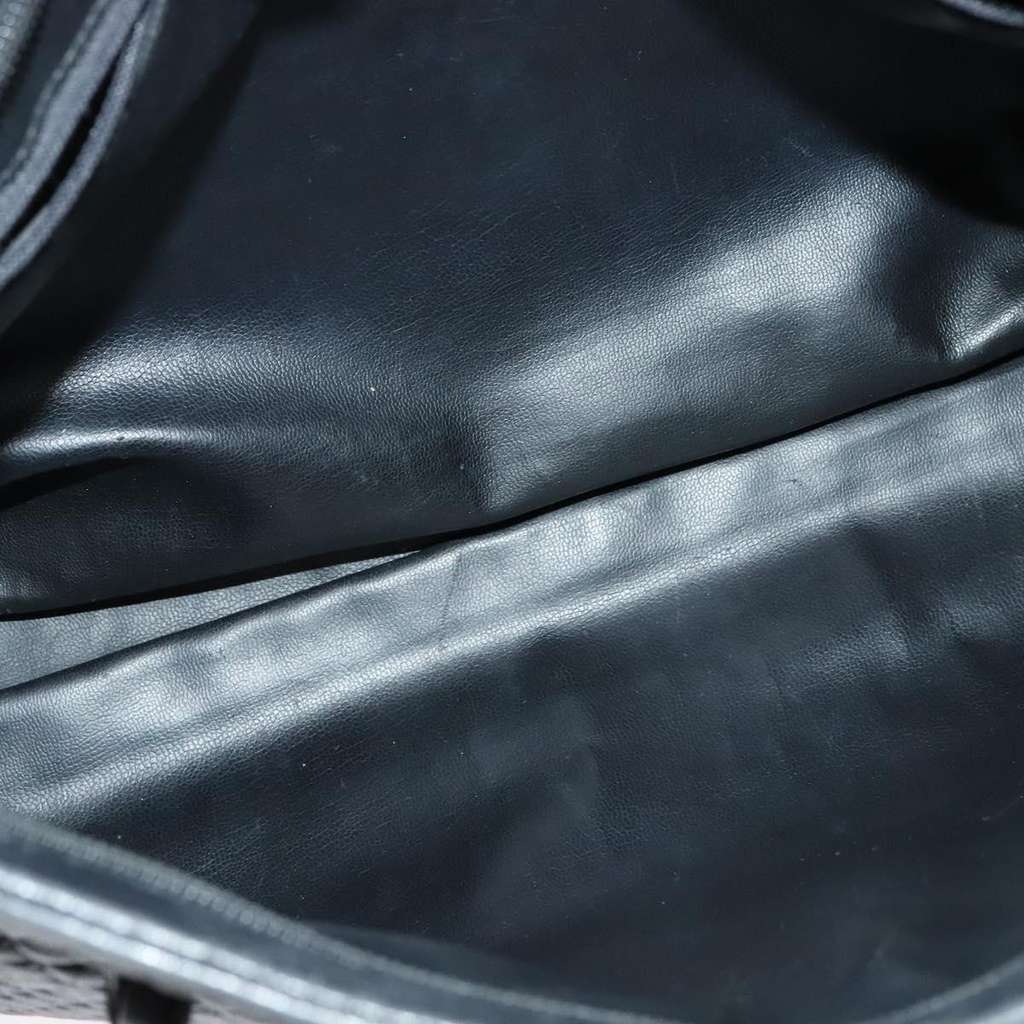 Bally Vintage Chain Shoulder Bag Black Leather Good condition - Box View