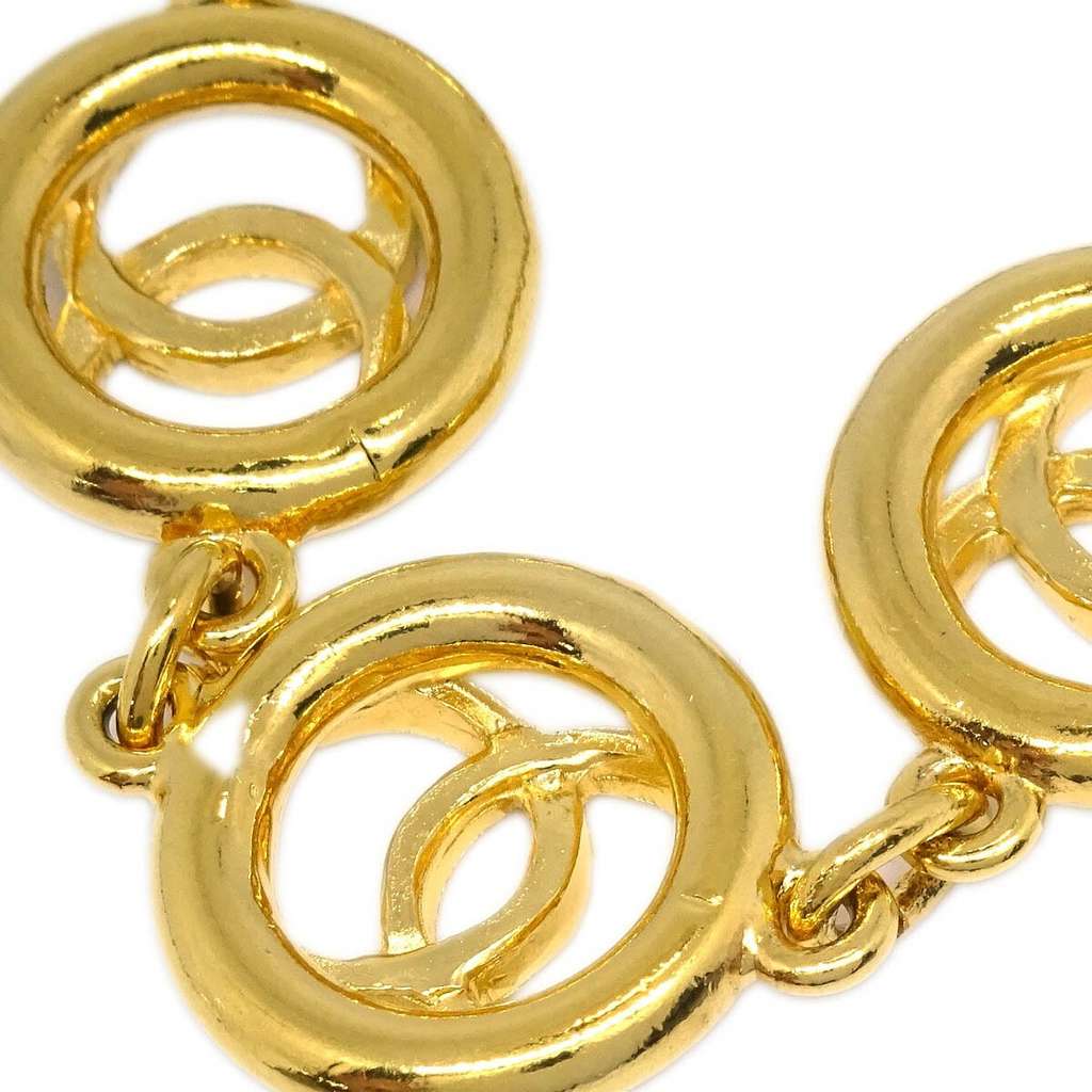 Chanel CC Cutout Round Bracelet Gold Good condition - Inside View