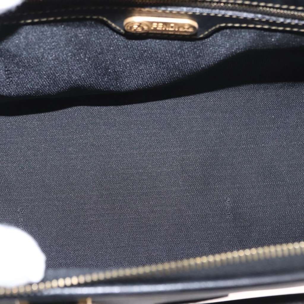 Fendi Vintage Pequin Convertible Boston Bag Brown Canvas Good condition - Box View