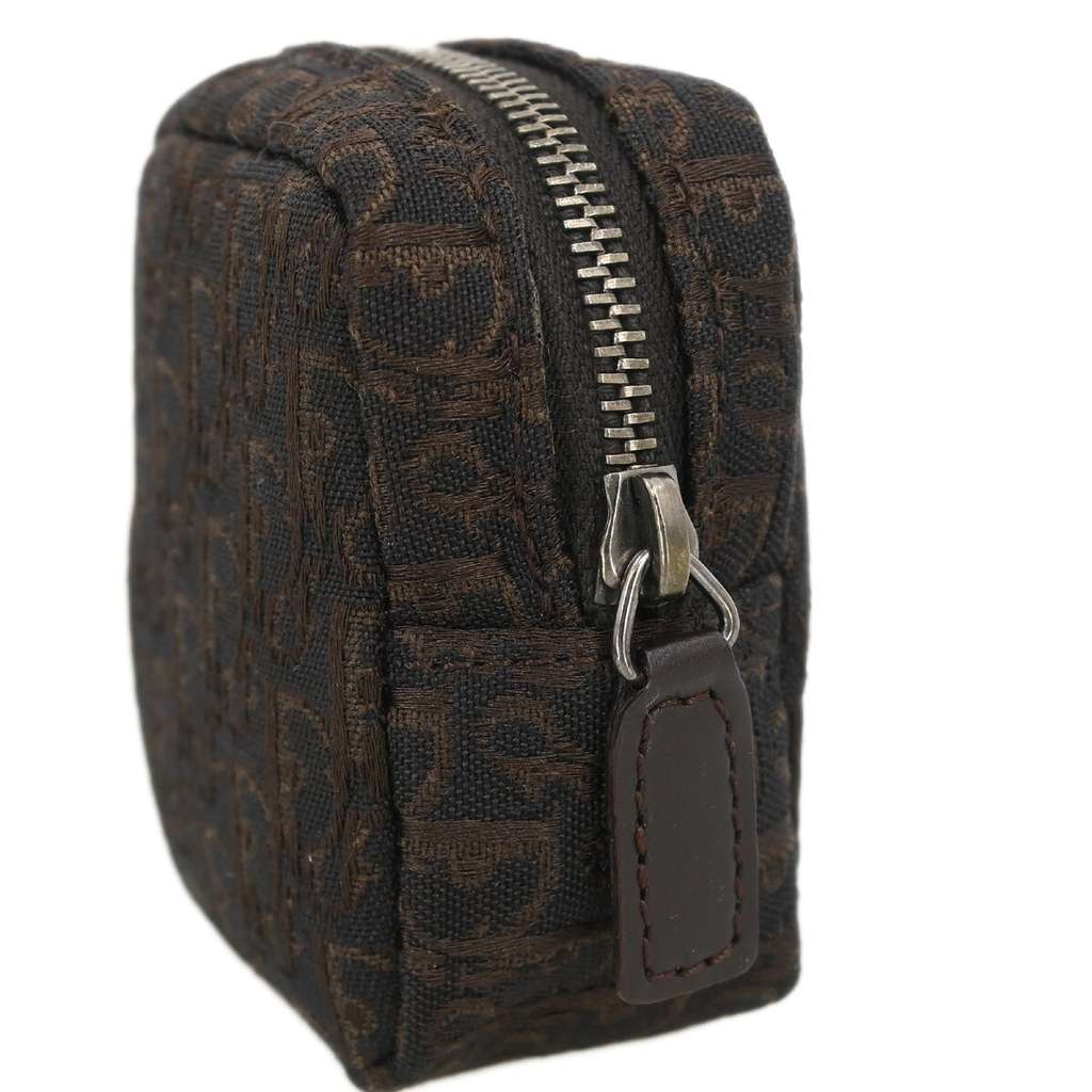 Christian Dior Vintage Trotter Pouch Brown Canvas Good condition - Inside View