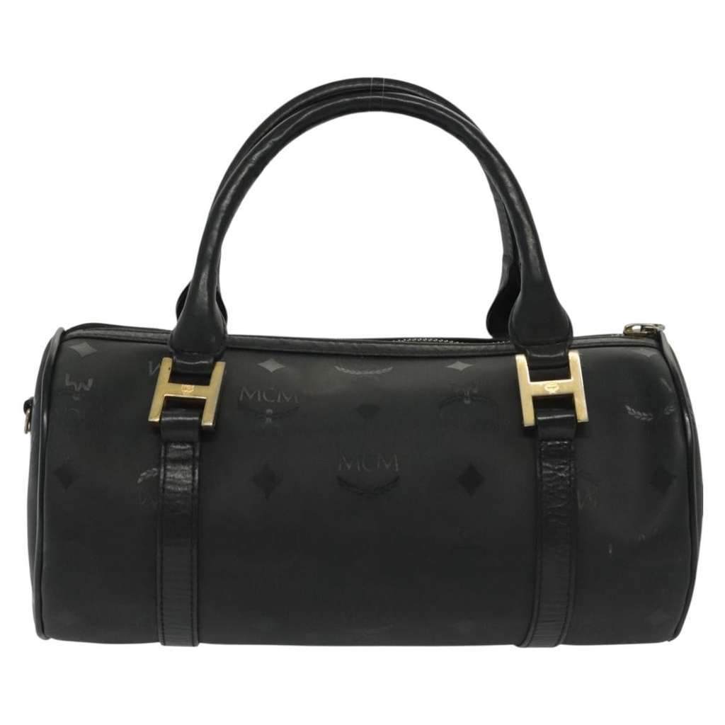 Mcm Visetos logogramme Handbag Black Good condition - Back View