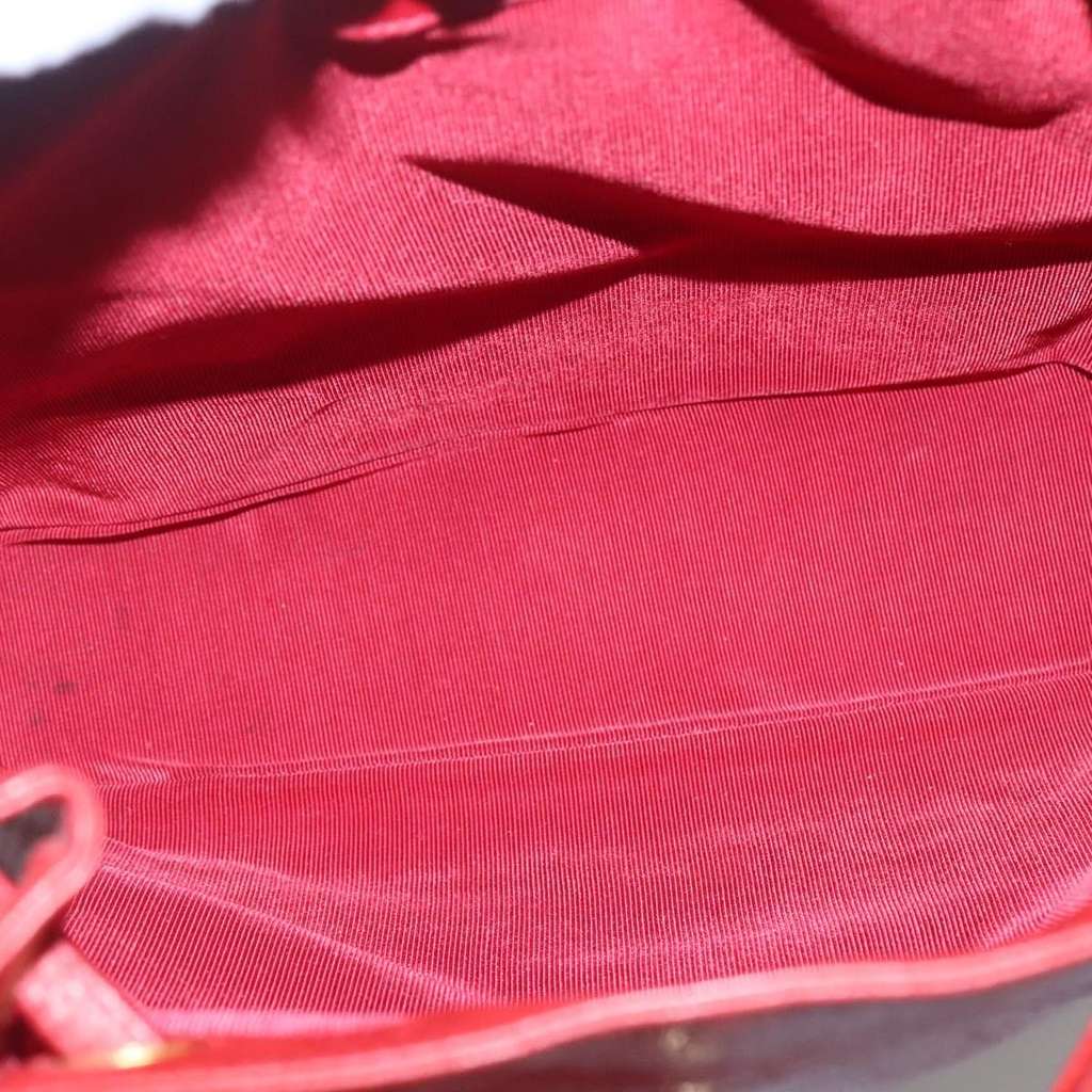 Chanel Vintage Backpack Red Leather Good condition - Box View