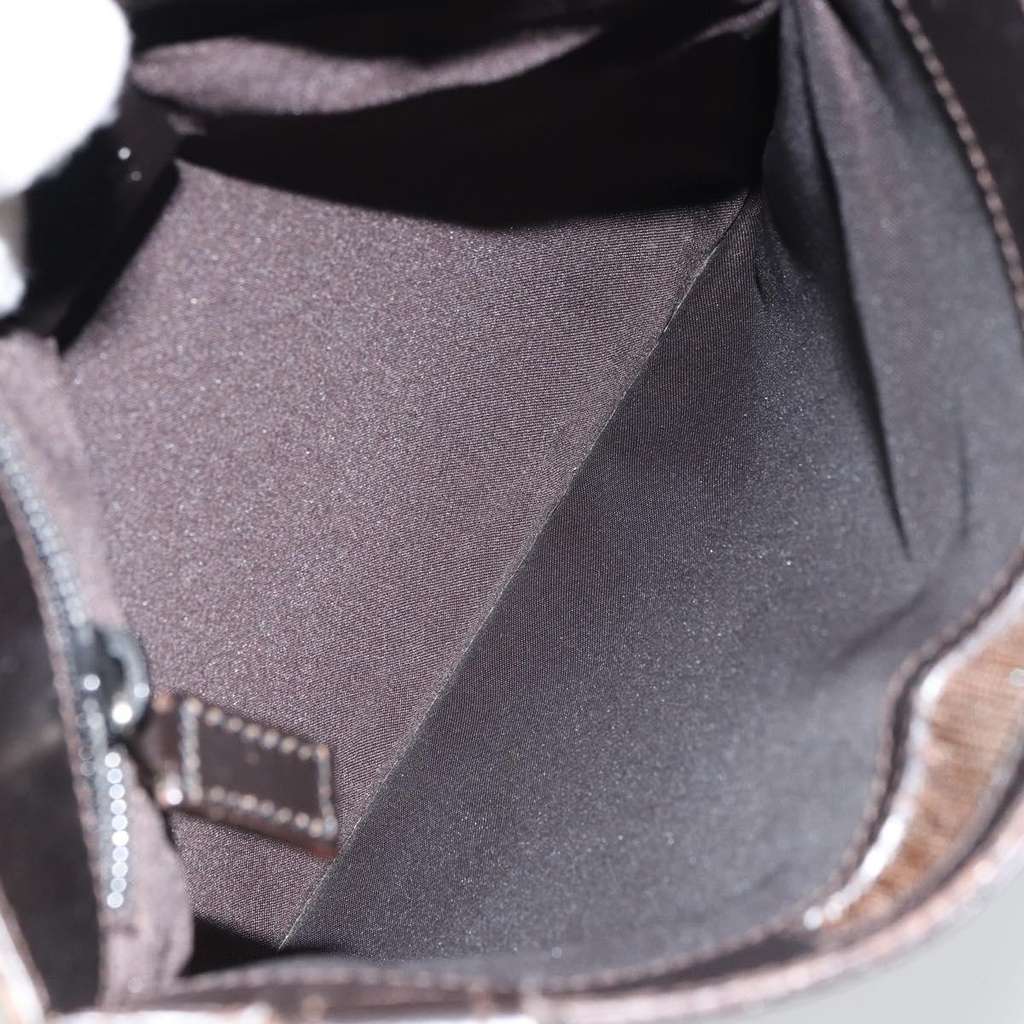 Gucci Vintage Flat Messenger Bag Beige Canvas Fair condition - Box View