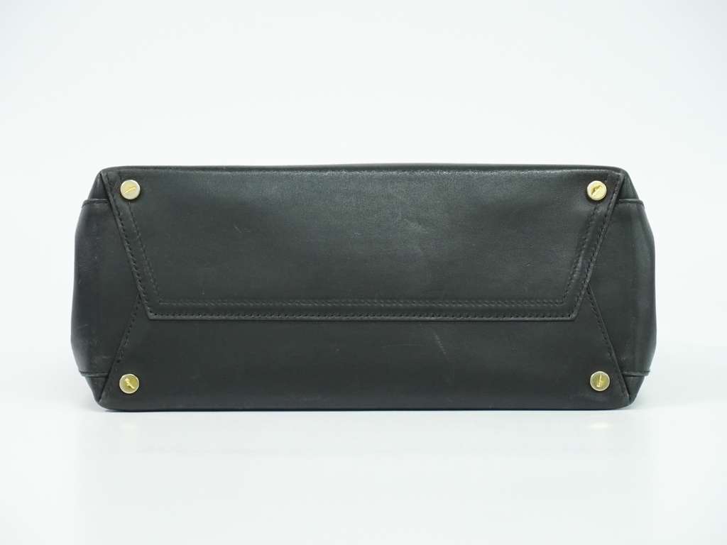 Salvatore Ferragamo Vala Handbag Black Leather Fair condition - Inside View