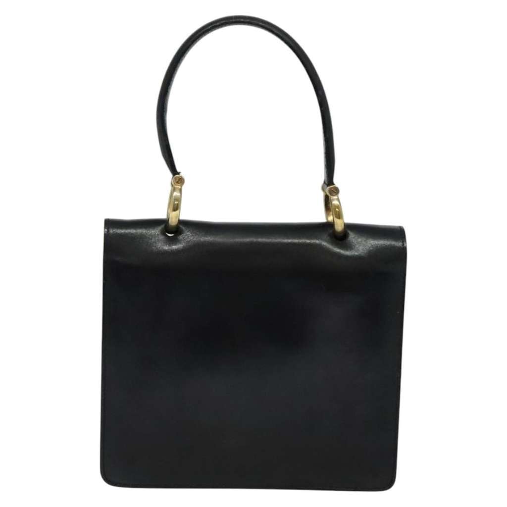 Celine Gancini Handbag Black Leather Good condition - Back View