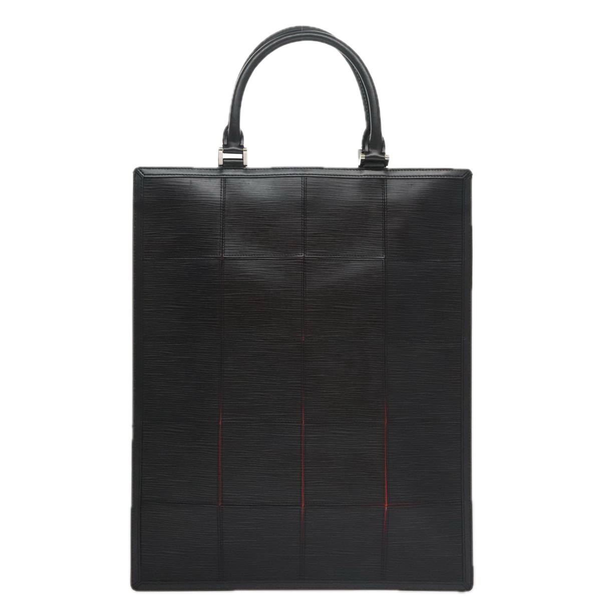 Louis Vuitton Epi Stretch Silver Fizz handbag Black Leather Good condition - Back View