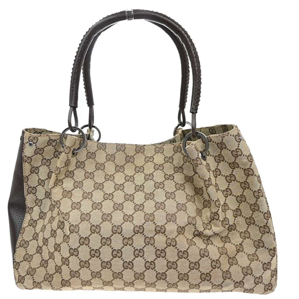 Gucci Vintage tote Brown Canvas Good condition - Back View