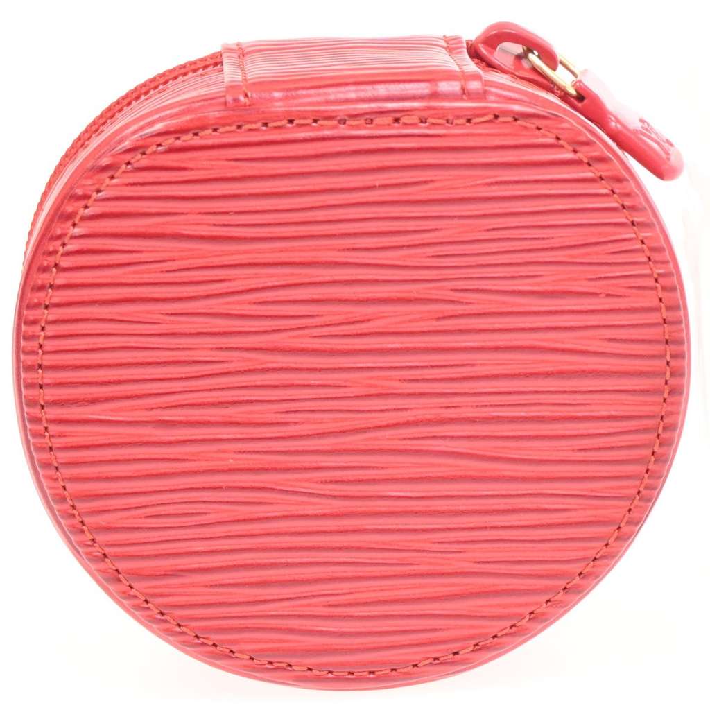 Louis Vuitton Ecrin Bijoux Jewelry Case Red Leather Good condition - Back View