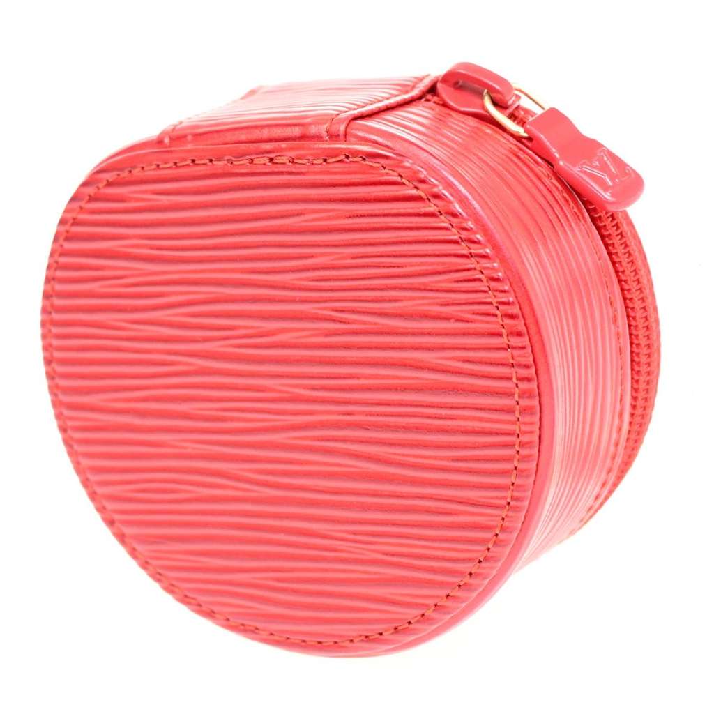 Louis Vuitton Ecrin Bijoux Jewelry Case Red Leather Good condition - Model View