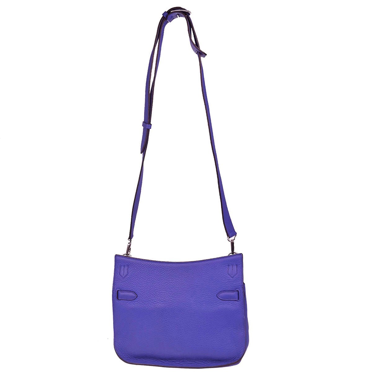 Hermès Jypsiere Bag Blue Leather Good condition - Back View