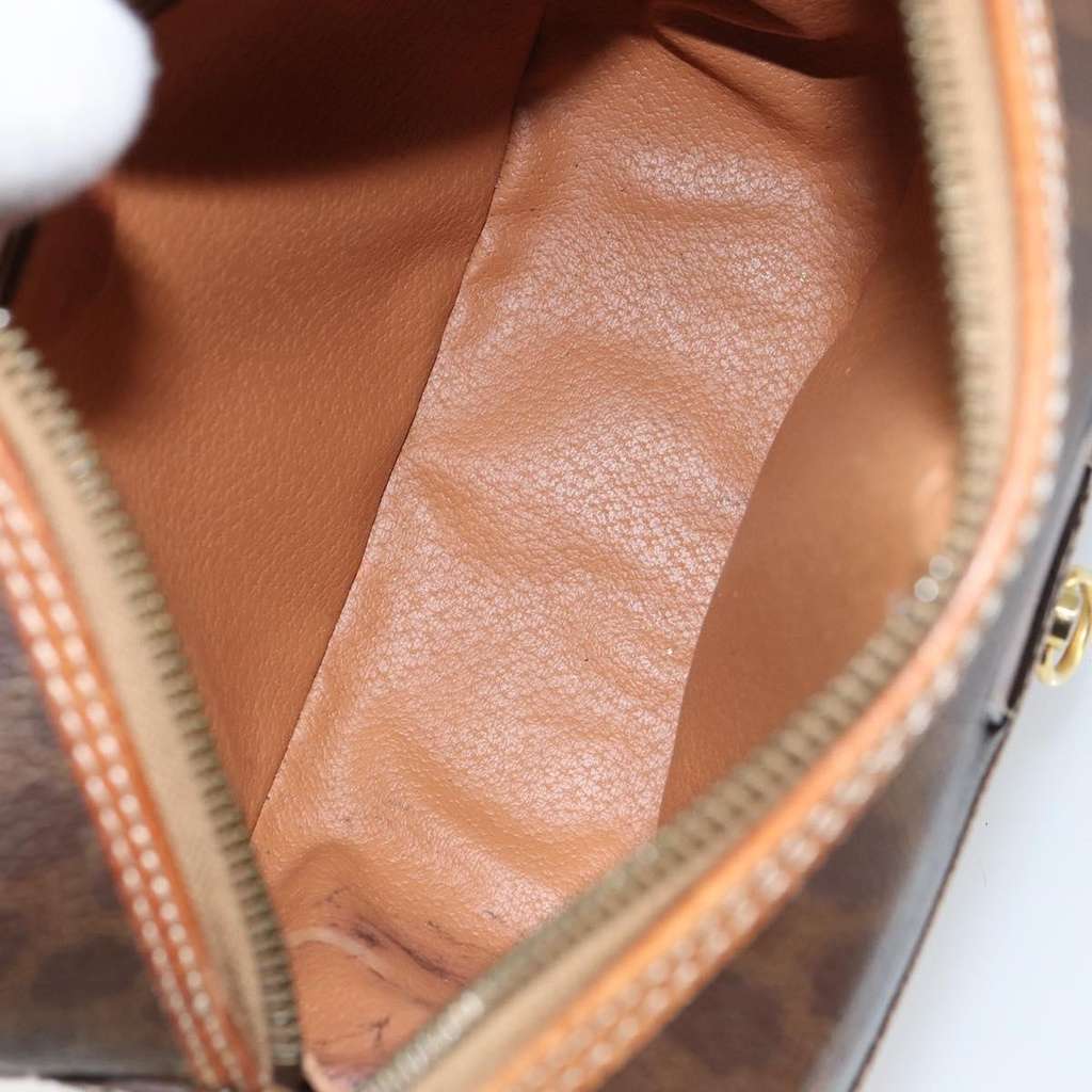 Celine Vintage Macadam Shoulder Bag Brown Canvas Good condition - Box View