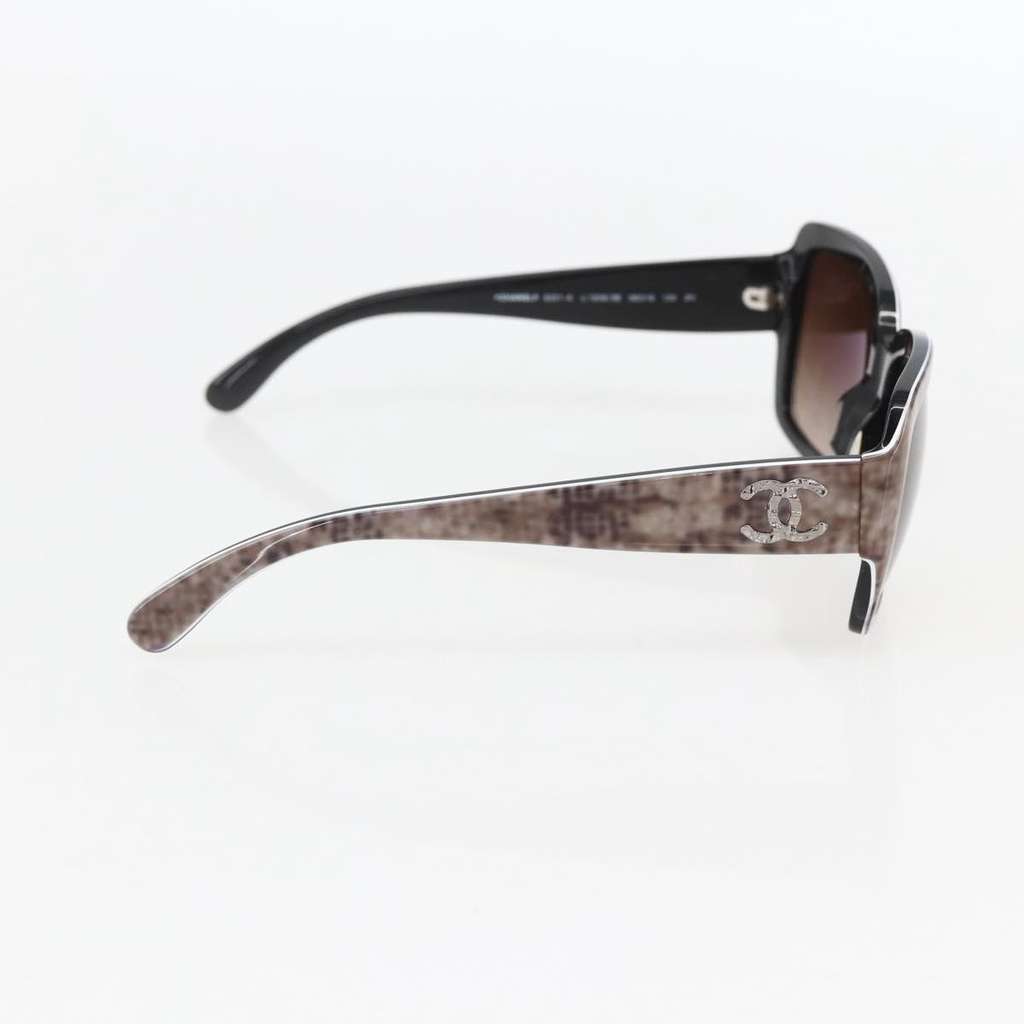 Chanel Logo CC Sunglasses Beige Plastic Good condition - Inside View