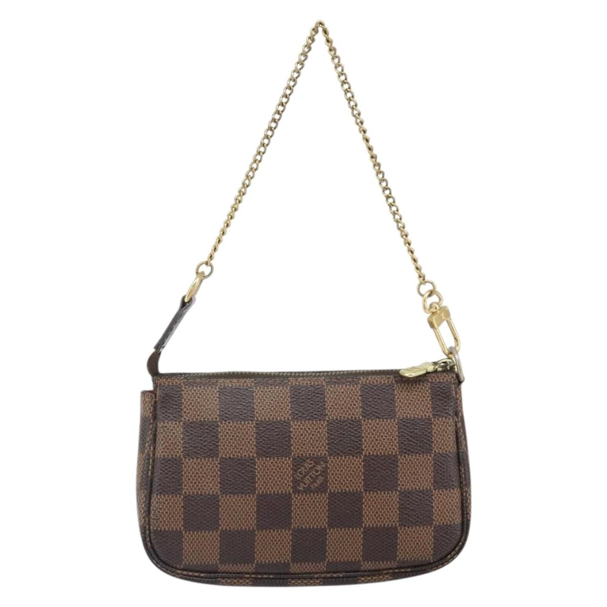 Louis Vuitton Mini pochette accessoires Brown Canvas Good condition - Back View
