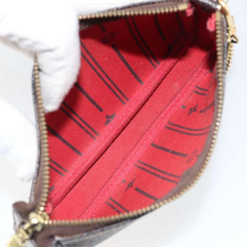 Louis Vuitton Mini pochette accessoires Brown Canvas Good condition - Box View