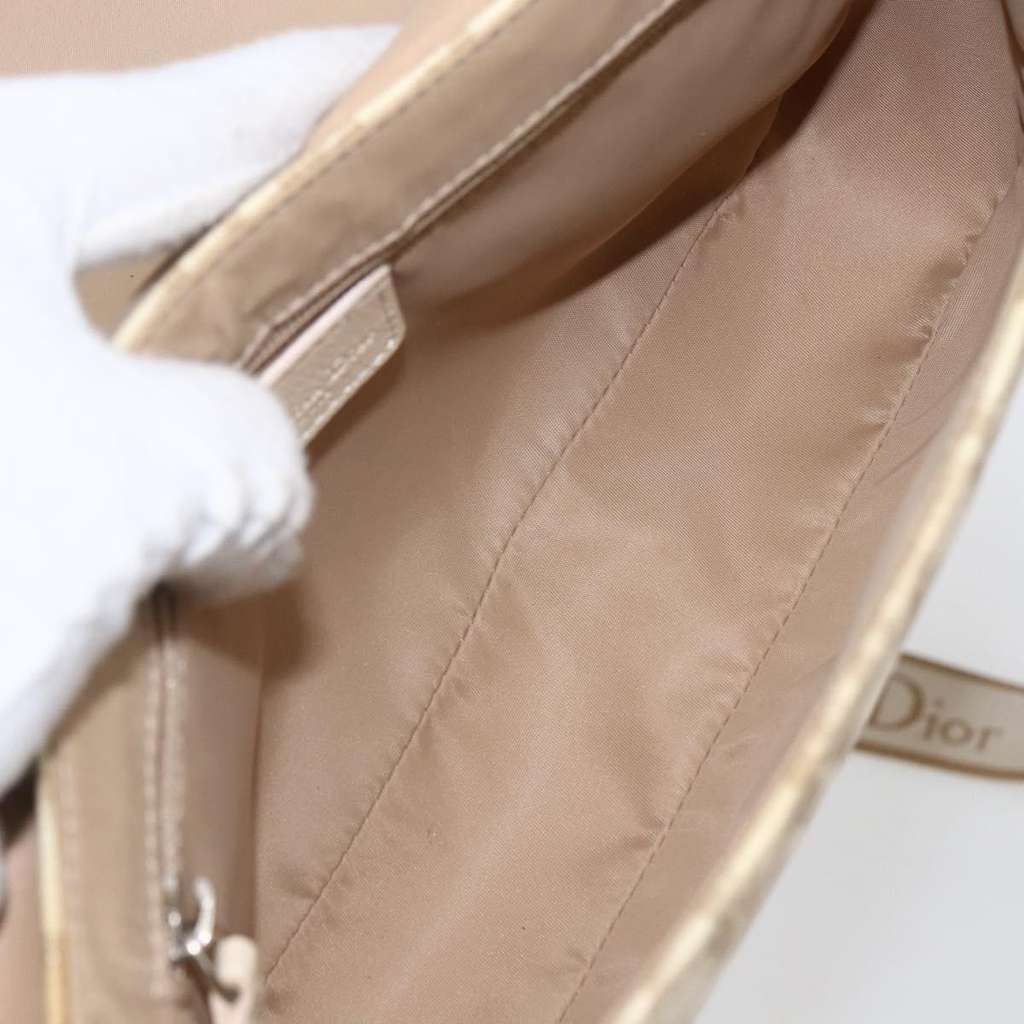 Christian Dior Trotter shoulder bag Beige Canvas Good condition - Box View