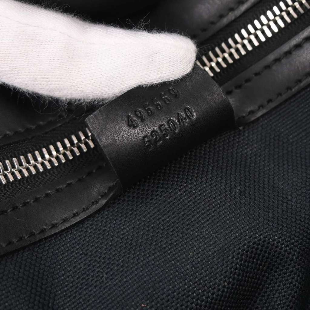 Gucci Convertible Soft Open Tote Black Canvas Good condition - Box View