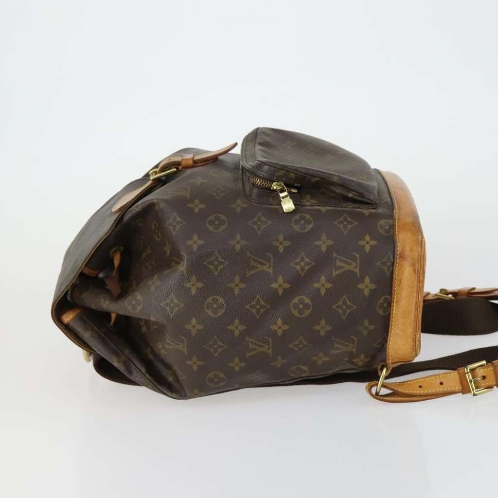 Louis Vuitton Montsouris Backpack Brown Canvas Fair condition - Model View