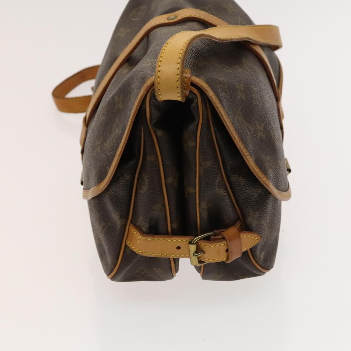 Louis Vuitton Saumur Handbag Brown Canvas Good condition - Inside View