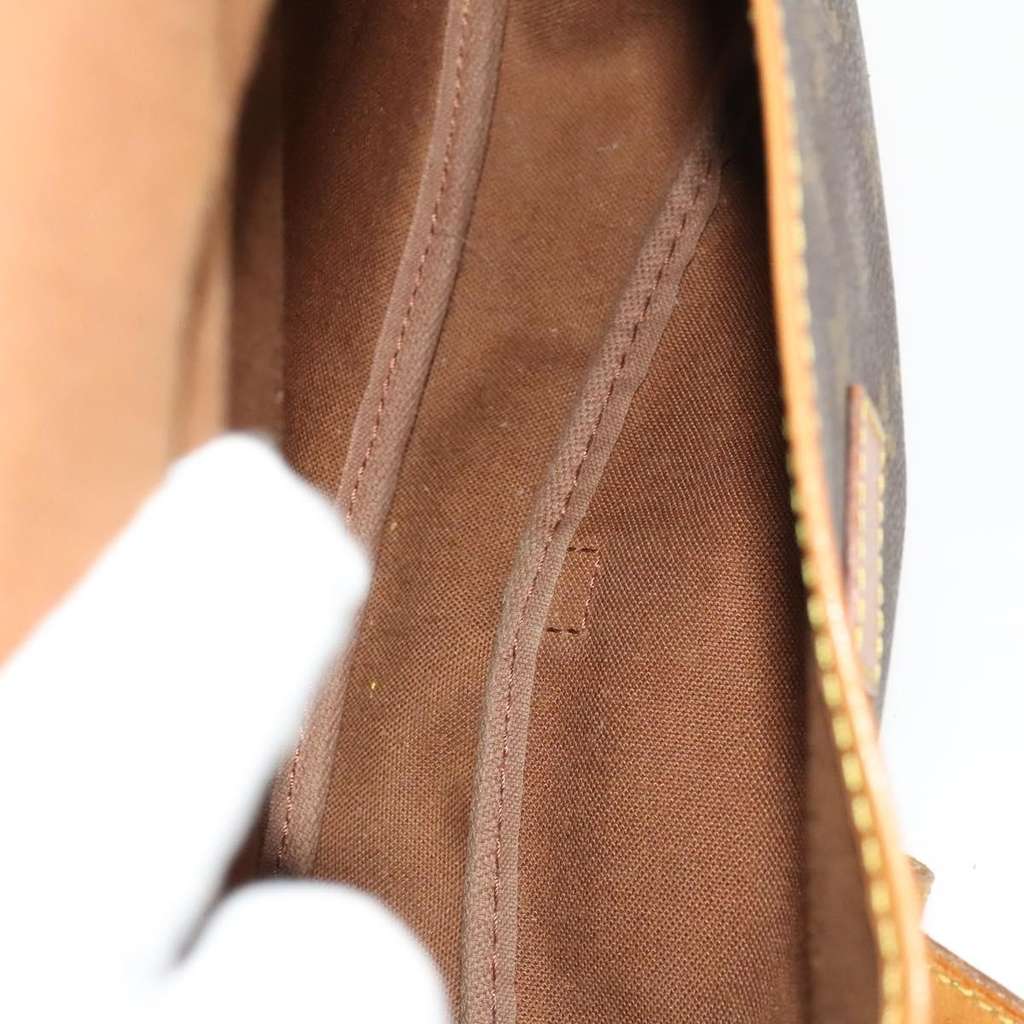 Louis Vuitton Saumur Handbag Brown Canvas Good condition - Box View