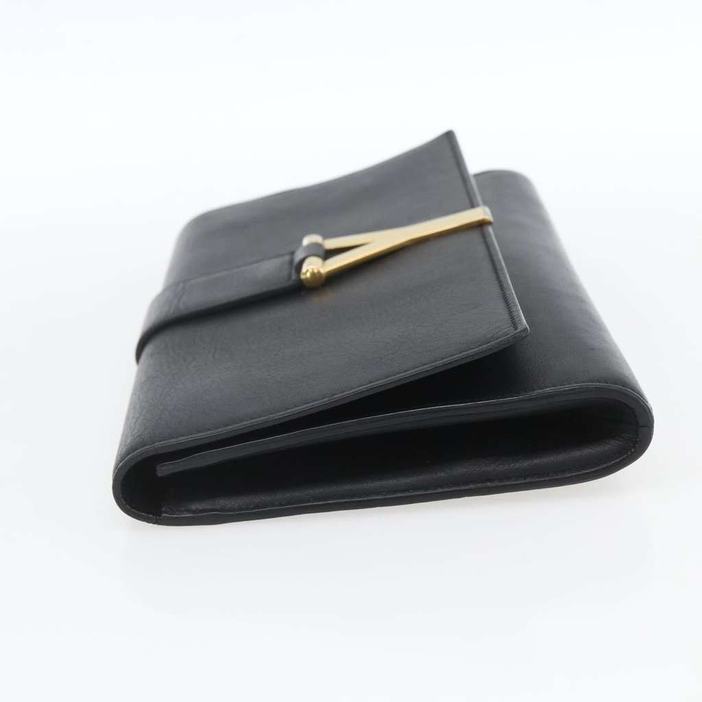 Saint Laurent Chyc Clutch Black Leather Good condition - Inside View