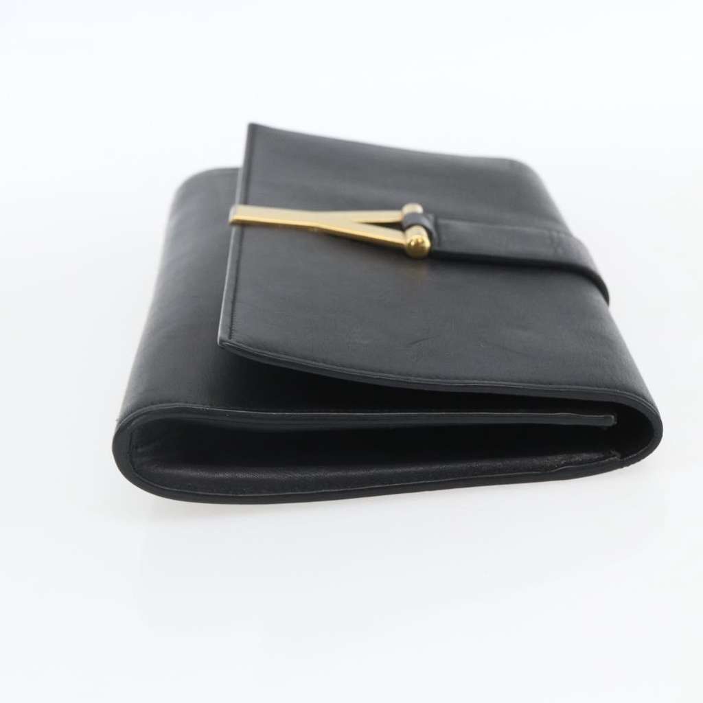 Saint Laurent Chyc Clutch Black Leather Good condition - Model View