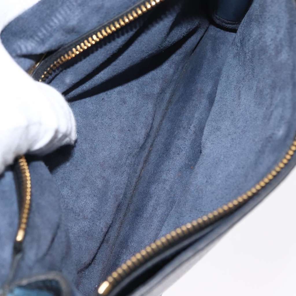 Miu Miu Shoulder Bag Blue Leather Good condition - Box View