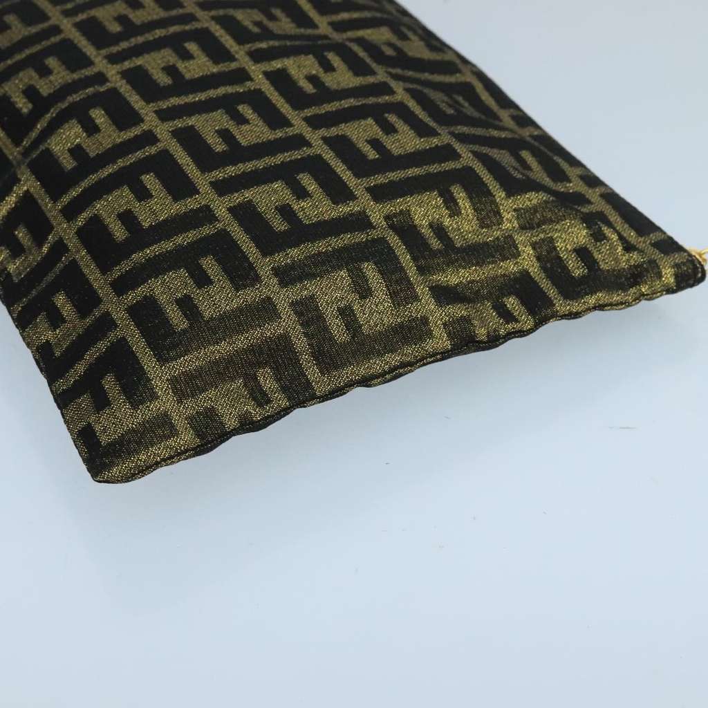 Fendi Vintage Zip Pouch Khaki Canvas Good condition - Model View