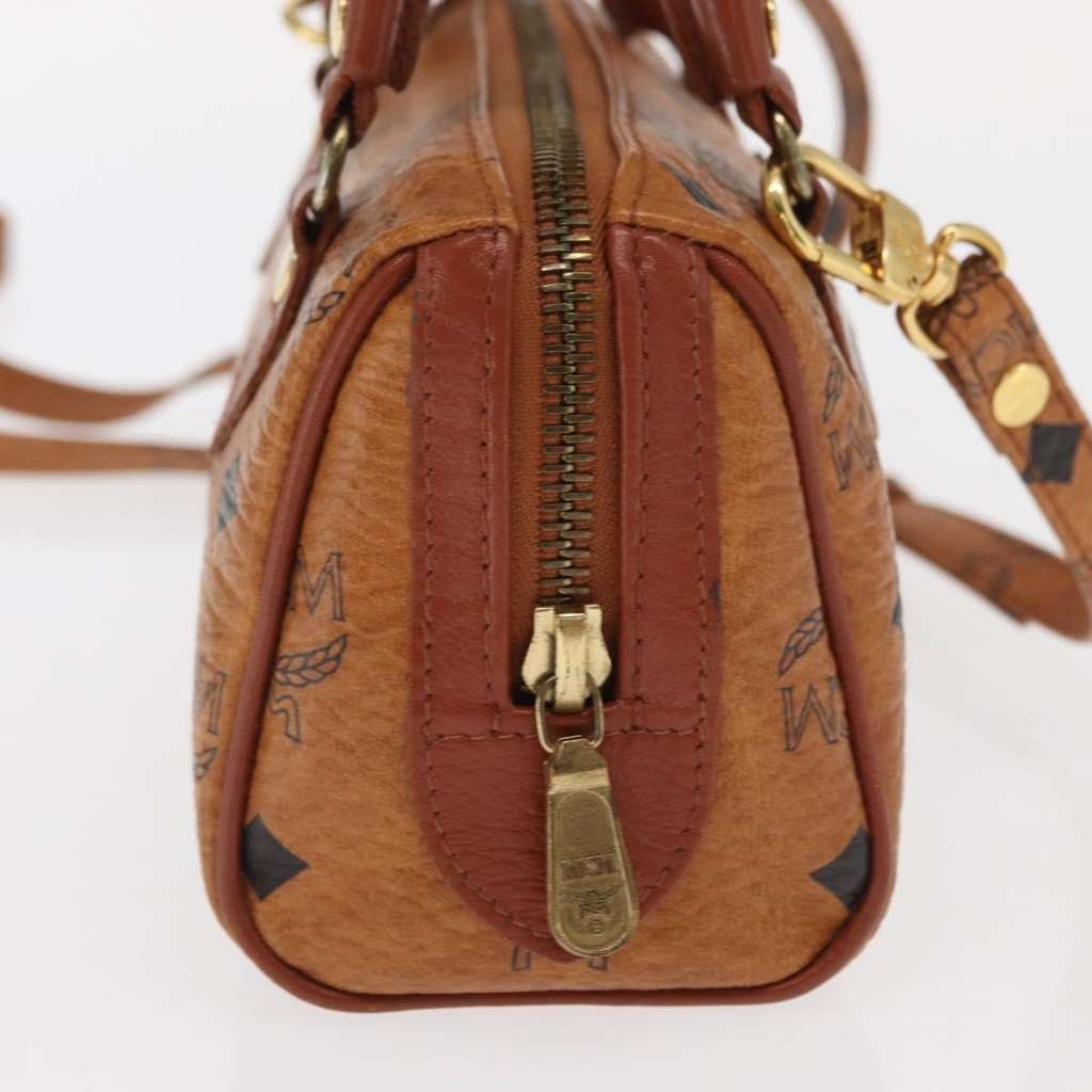 Mcm Visetos Handbag Brown Canvas Good condition - Model View