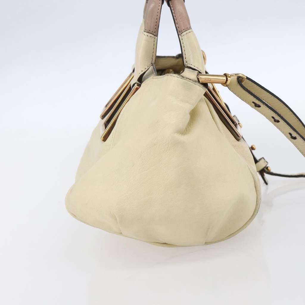 Chloe Ethel Handbag White Leather Good condition - Inside View