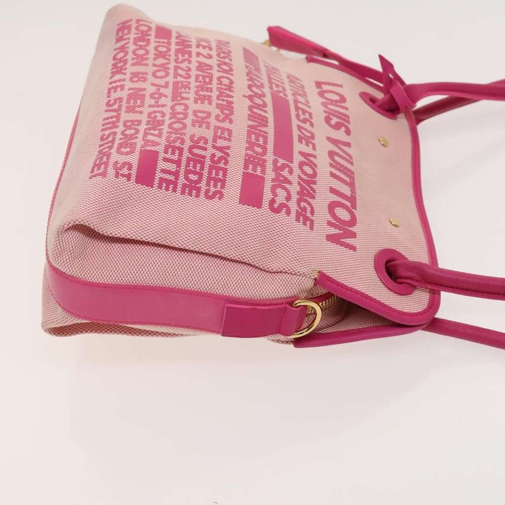 Louis Vuitton Articles de Voyage Rider Travel Shopper Pink Canvas Good condition - Inside View
