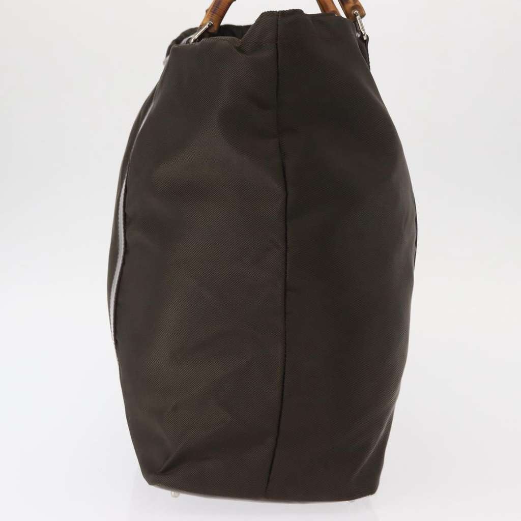 Gucci Bamboo tote bag Khaki Good condition - Model View