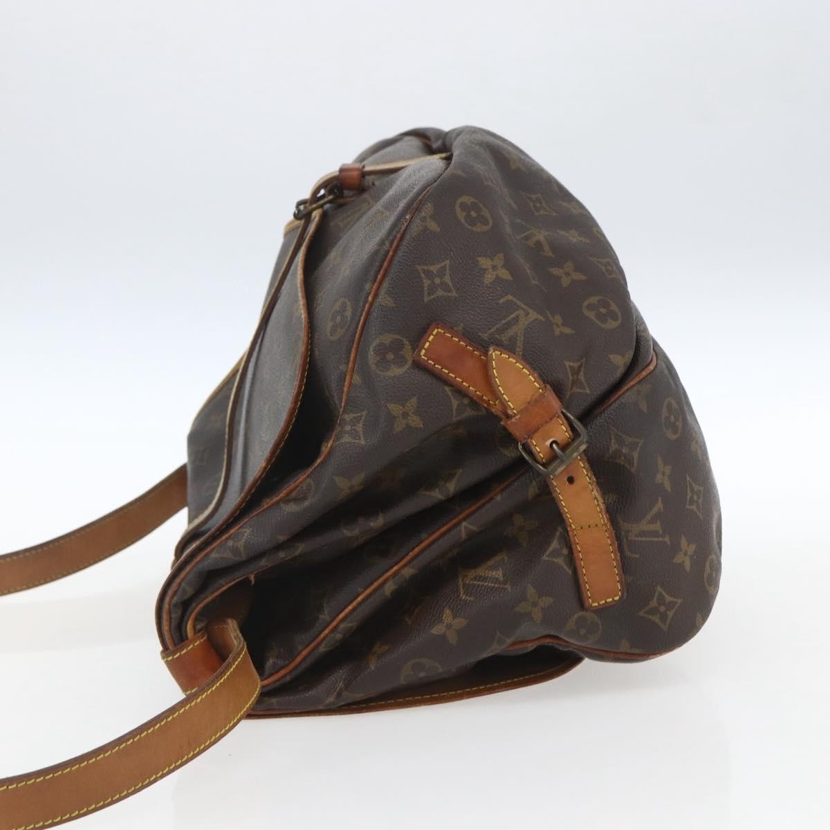 Louis Vuitton Saumur Handbag Brown Canvas Fair condition - Inside View