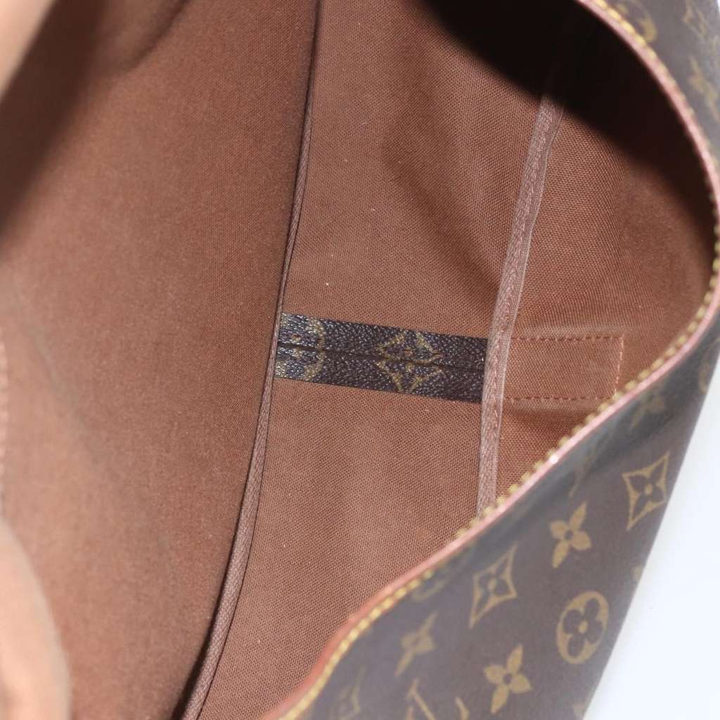 Louis Vuitton Saumur Handbag Brown Canvas Fair condition - Box View