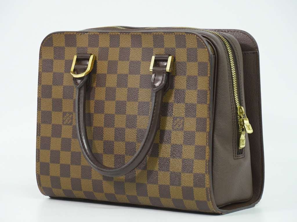 Louis Vuitton Triana Bag Brown Canvas Fair condition - Back View