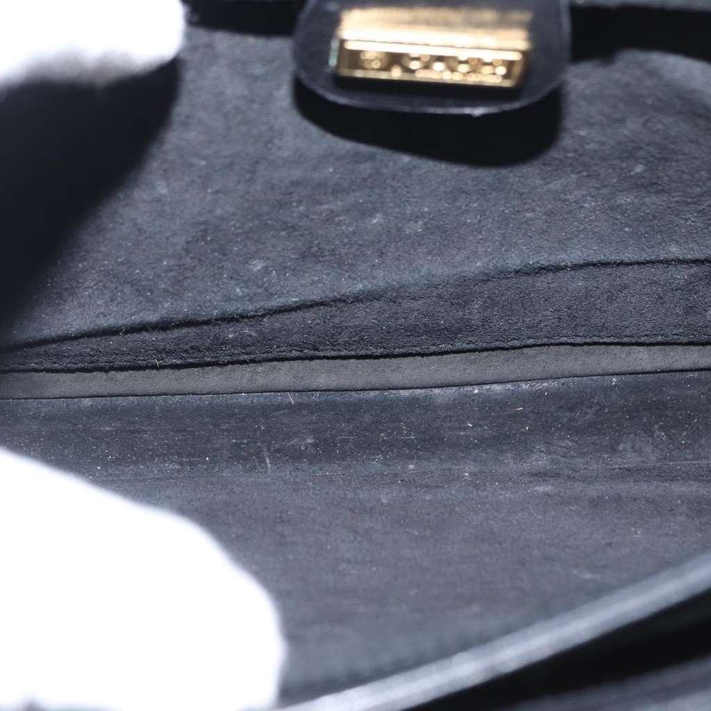 Gucci Vintage Shoulder Bag Black Leather Good condition - Box View