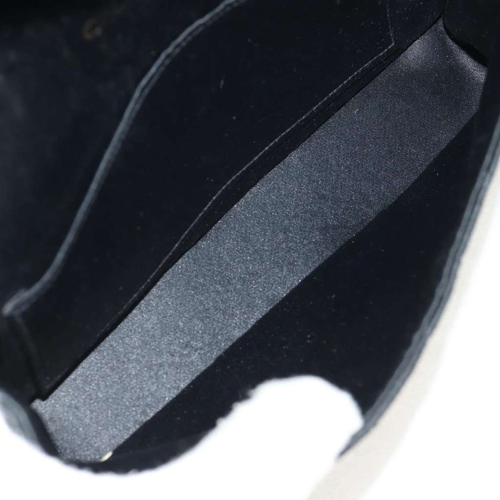 Chanel Vintage Crystal CC Flap Bag Black Satin Good condition - Box View