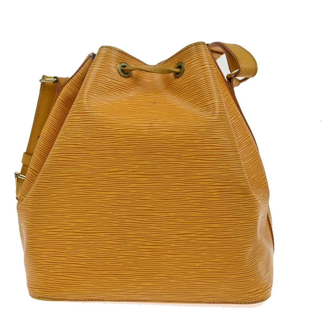 Louis Vuitton Petit Noe Handbag Yellow Leather Good condition - Back View
