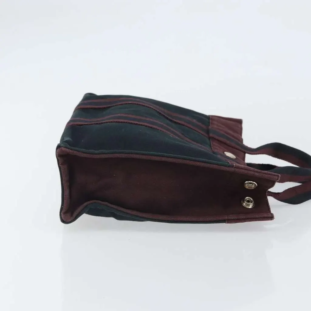 Hermès Fourre Tout Tote Black Canvas Fair - Inside View