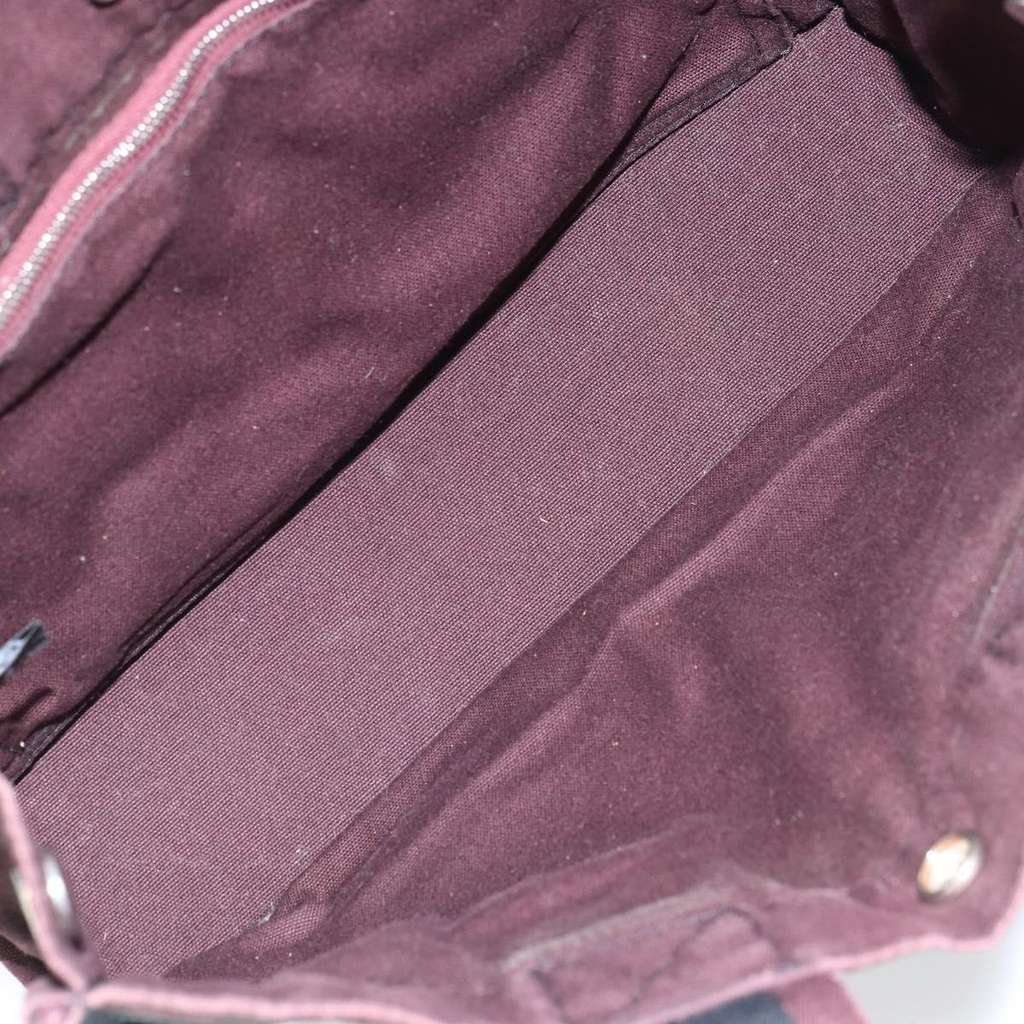 Hermès Fourre Tout Tote Black Canvas Fair condition - Box View