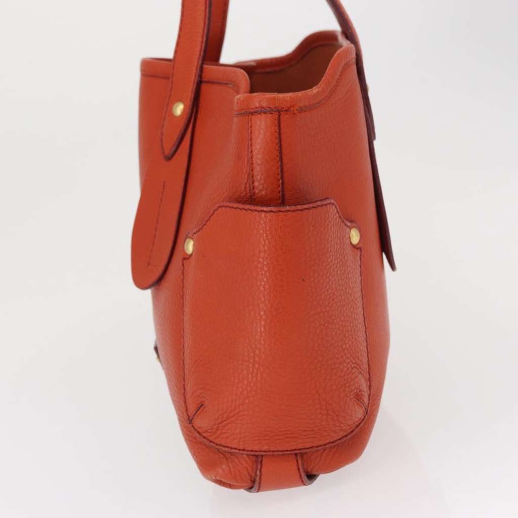 Salvatore Ferragamo Vintage Tote bag Orange Leather Fair condition - Inside View