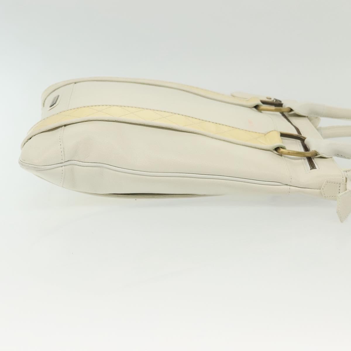 Burberry Vintage Tote White Leather Good condition - Inside View