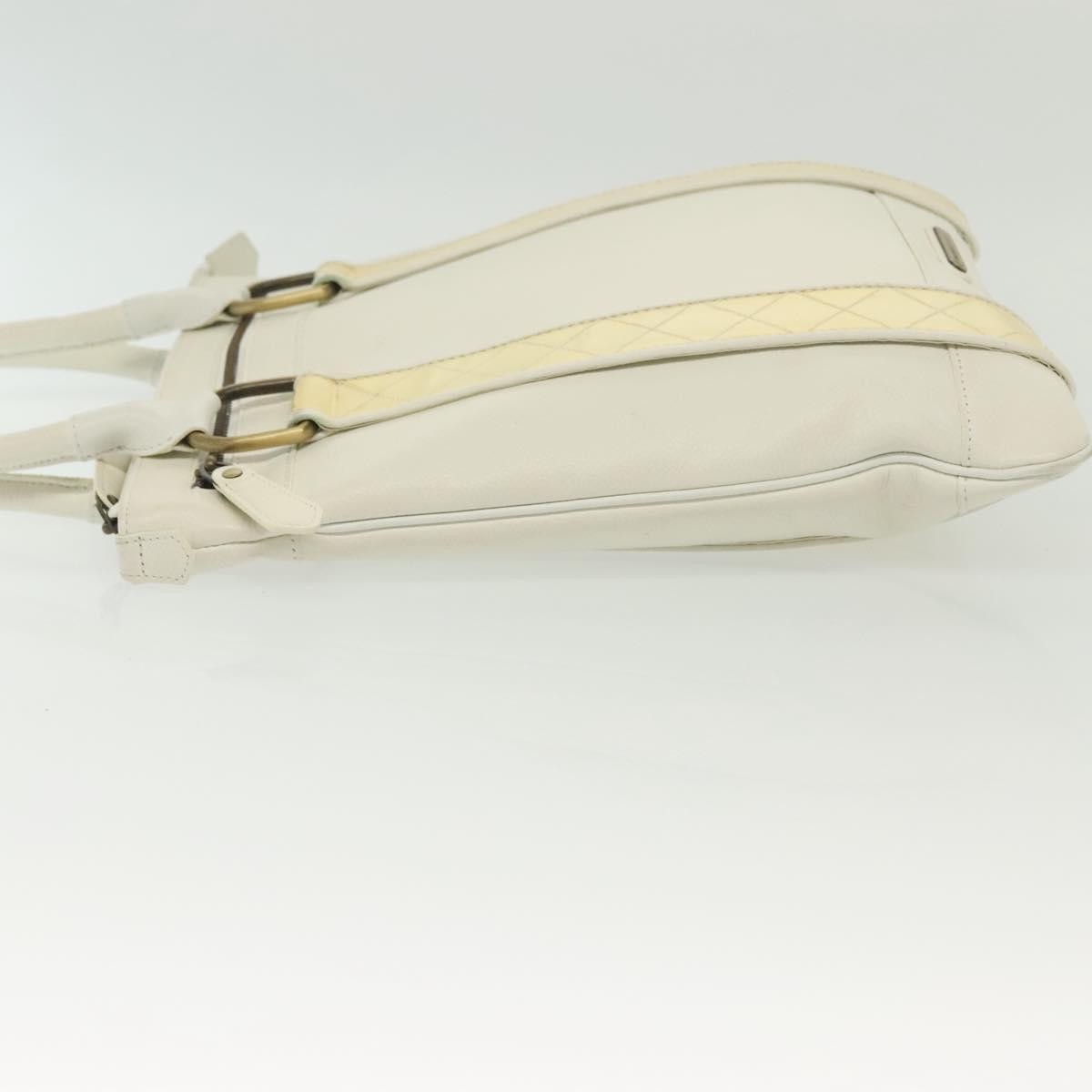 Burberry Vintage Tote White Leather Good condition - Model View