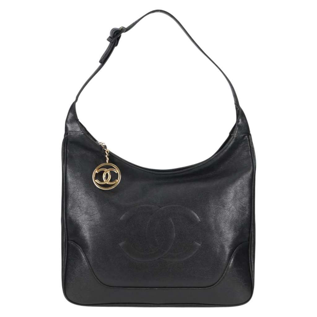 Chanel Caviar 31 Hobo Black Leather Good condition - Back View